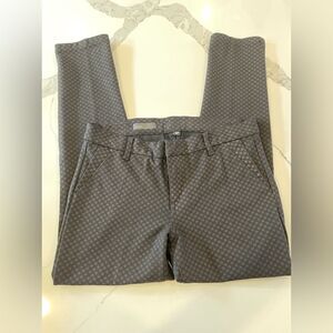 KUT From The Kloth Elizabeth Ponte Ankle Skinny Trousers Houndstooth Sz 6P